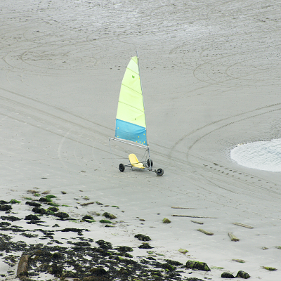 Char à voile, par Xavier E. G. Dierick
